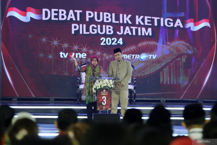 Debat ketiga Pilkada Jawa Timur