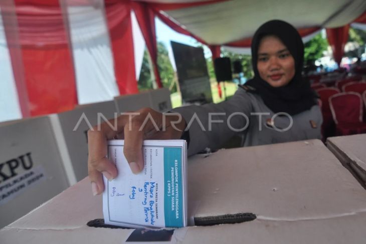 Simulasi pemungutan suara di Bengkulu