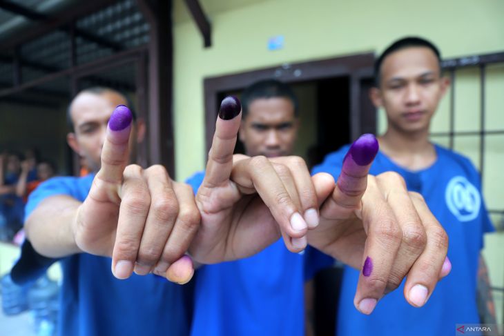 Pemungutan suara Pilkada di rutan Mapolres Blitar Kota