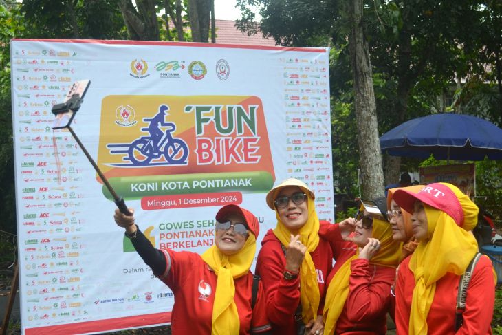 Fun Bike di HUT ke-86 KONI Pontianak