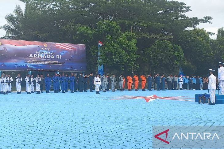 Upacara Peringatan Hari Armada RI di Lanal Babel