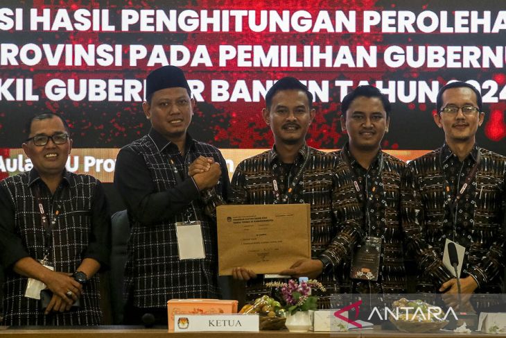 Rapat pleno terbuka penghitungan suara Pilgub Banten