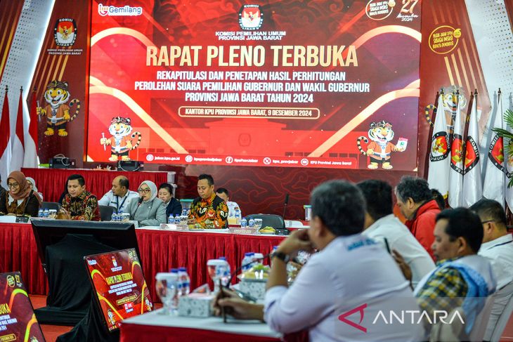 Rekapitulasi hasil perhitungan suara Pilkada Jabar