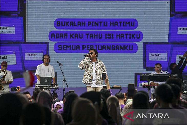 Penampilan Rizky Febian di Kota Serang