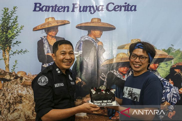 Polda Banten rayakan HUT LKBN Antara ke-87 di Biro Banten