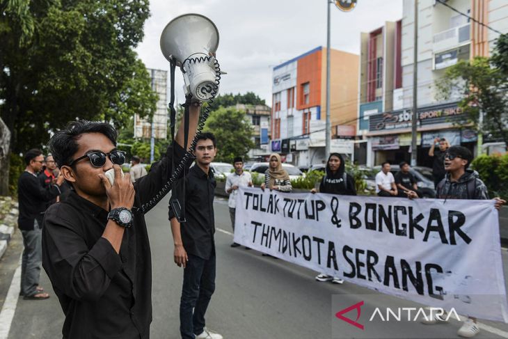 Aksi tolak tempat hiburan malam di Kota Serang