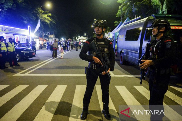 Pengamanan Kamtibmas saat malam tahun baru di Banten