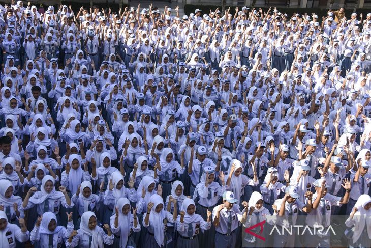 Gerakan senam anak Indonesia hebat di Ciamis