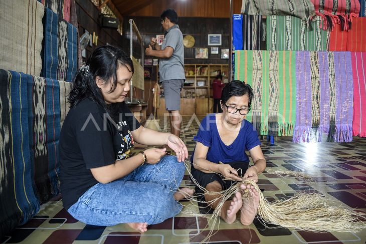 Produksi tenun Ulap Doyo khas Kalimantan Timur