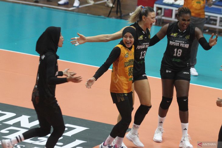 Jakarta Popsivo Polwan kalahkan Gresik Petrokimia