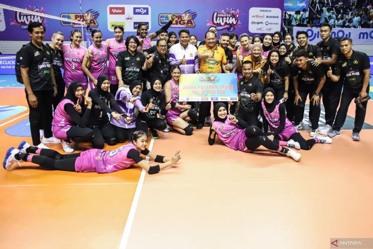 Jakarta Popsivo Polwan juara putaran pertama