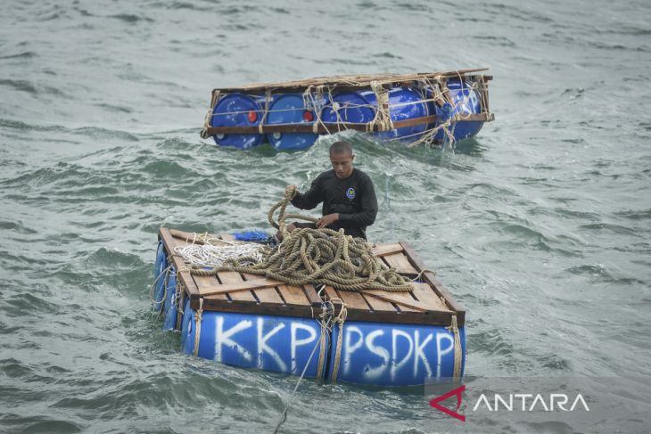 Operasi pencabutan pagar laut terkendala cuaca buruk