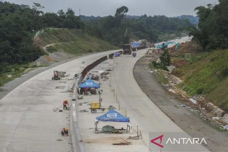 Progres pembangunan tol Serang-Panimbang