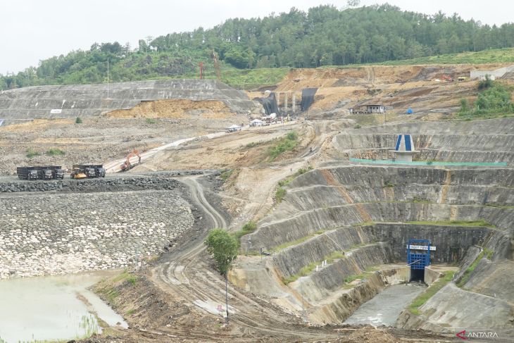 Progres pembangunan Bendungan Bagong Trenggalek