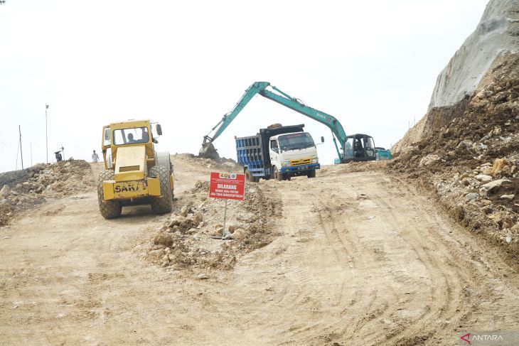 Progres pembangunan Bendungan Bagong Trenggalek