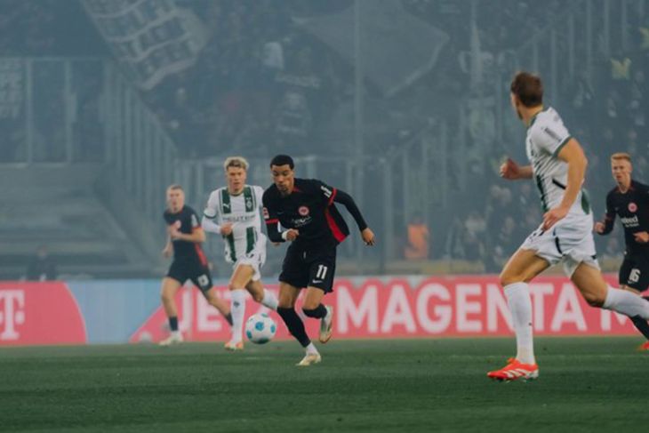 Liga Jerman, Frankfurt bermain seri 1-1 di markas Moenchengladbach