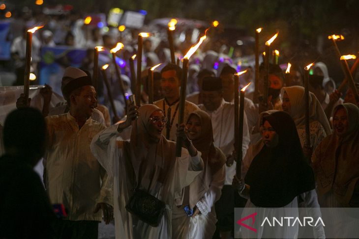 Pawai Tarhib keliling kota, wujud syukur sambut bulan suci Ramadhan