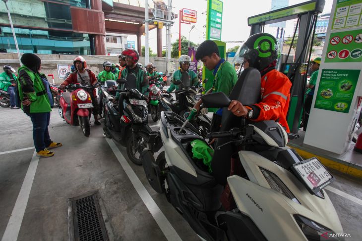 Bantuan BBM gratis bagi pengemudi ojek daring di bulan Ramadhan