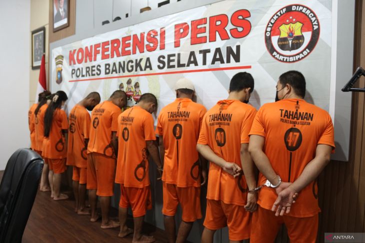 Selama operasi pekat, Polres Bangka Selatan ungkap 12 kasus tindak pelanggaran