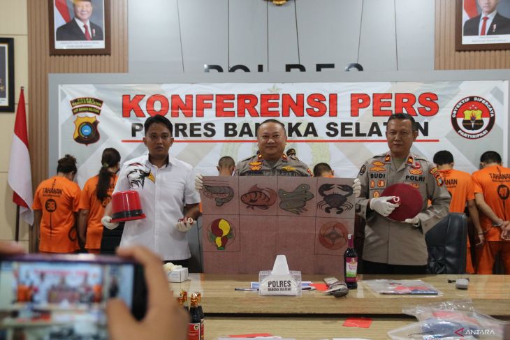 Selama operasi pekat, Polres Bangka Selatan ungkap 12 kasus tindak pelanggaran