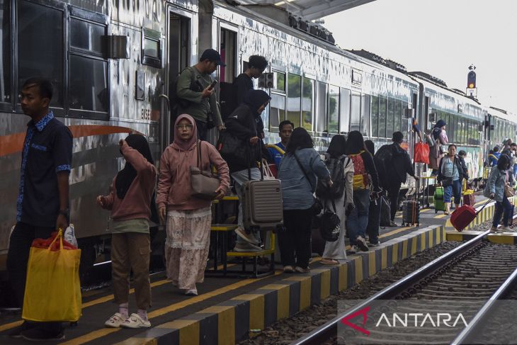 Arus mudik di Stasiun Tasikmalaya