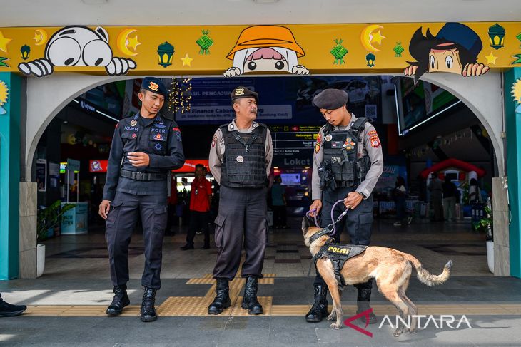 Pengamanan mudik Lebaran di Stasiun Bandung