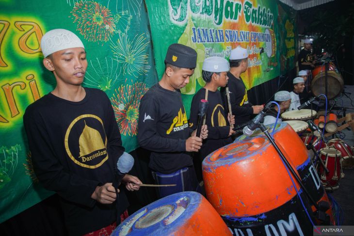 Semarak gebyar takbir sambut Idul Fitri di Malang