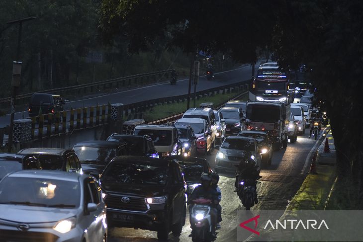 Arus balik Lebaran di Ciamis