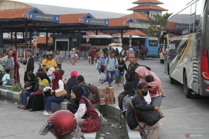 Puncak arus balik di Terminal Purabaya