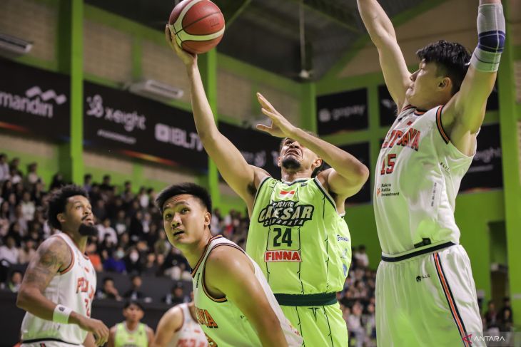 Pelita Jaya Basketball Jakarta kalahkan Pacific Caesar Surabaya