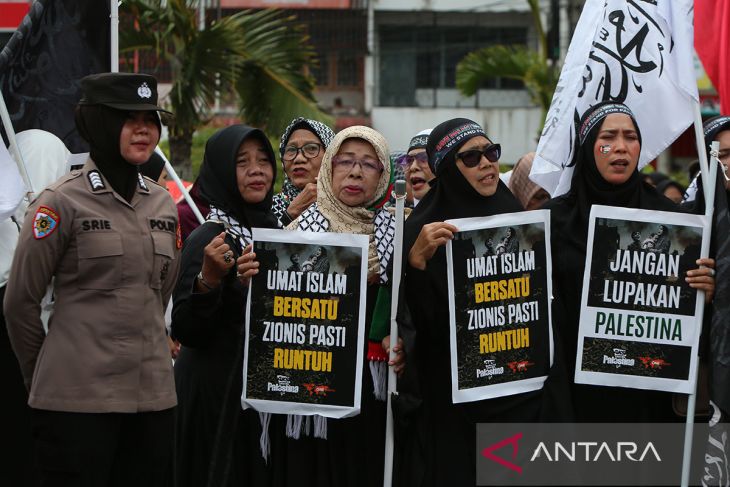 FOTO - Aksi akbar bela Palestina di Aceh