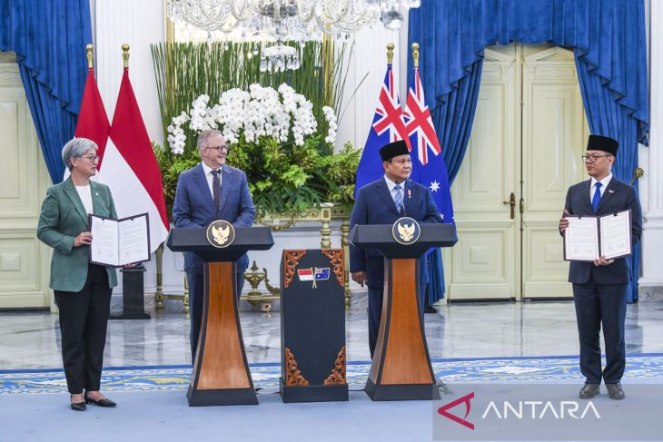 Presiden Prabowo menerima kunjungan PM Australia