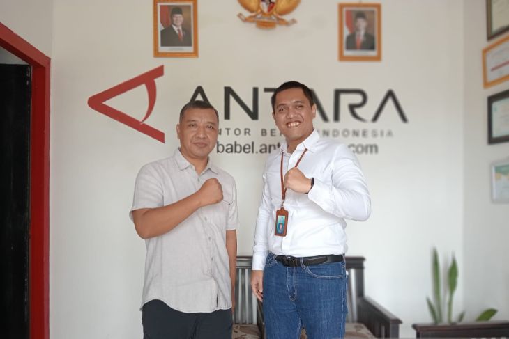 Garuda Indonesia Pangkalpinang kunjungi Kantor LKBN Antara Babel