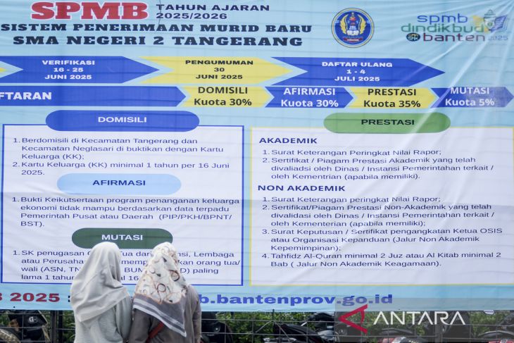 Pendaftaran sekolah SPMB Banten
