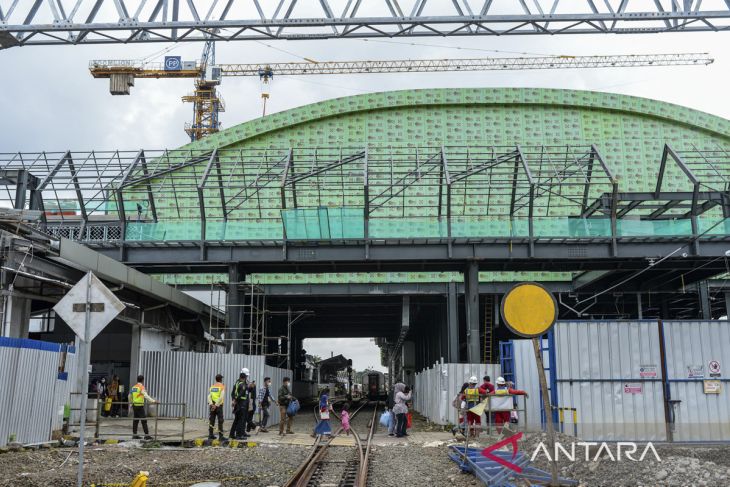Progres pembangunan Stasiun Rangkasbitung Ultimate