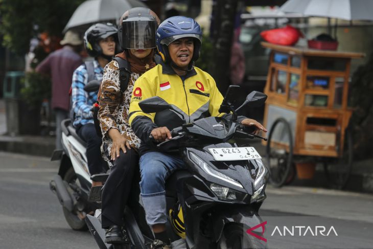 Jumlah mitra ojek daring yang terdaftar BPJS Ketenagakerjaan