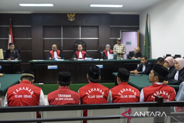 Sidang putusan kasus pabrik narkotika di Serang
