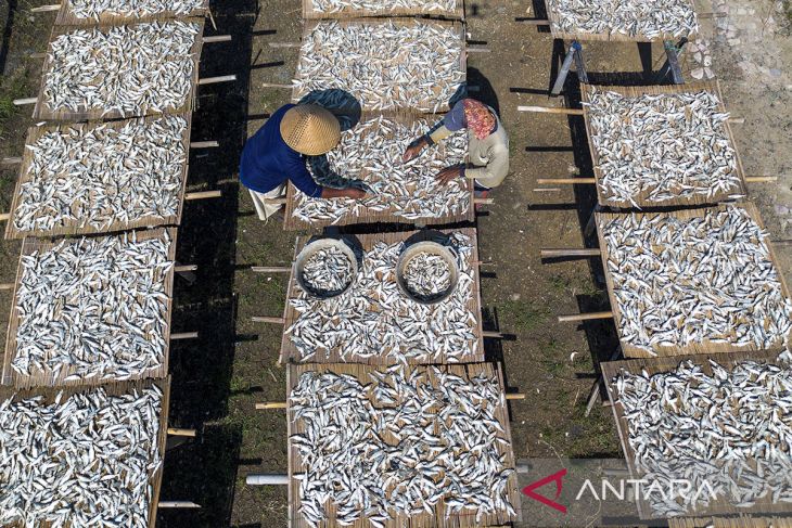 Produksi ikan kering terkendala cuaca