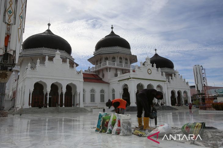 FOTO - Renovasi Masjid Raya Baiturrahman