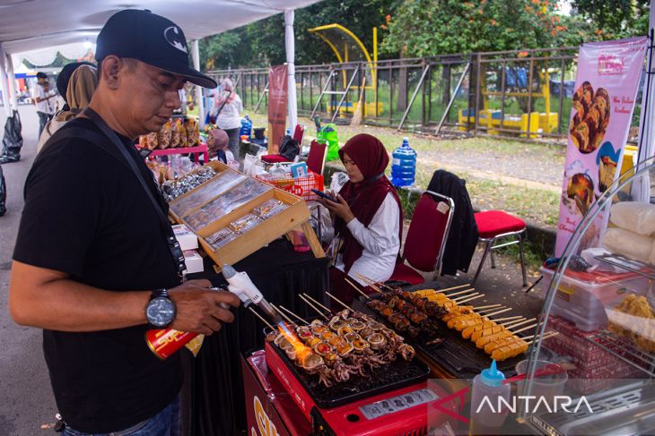 Bazar kuliner di Piala Presiden 2025