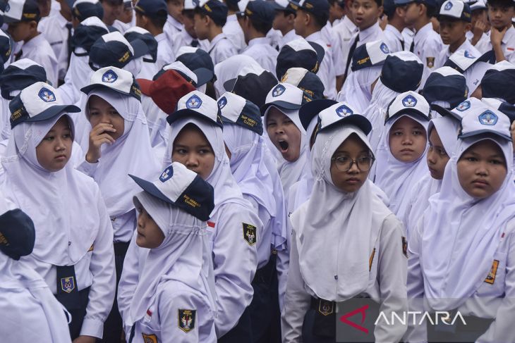 Hari pertama masuk sekolah di Ciamis