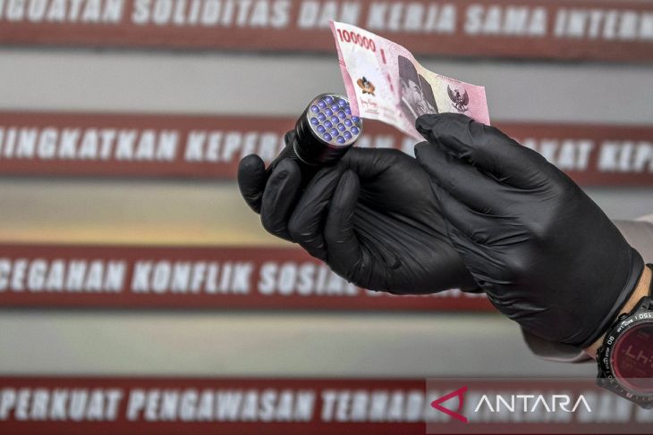 Pengungkapan kasus uang palsu di Cimahi
