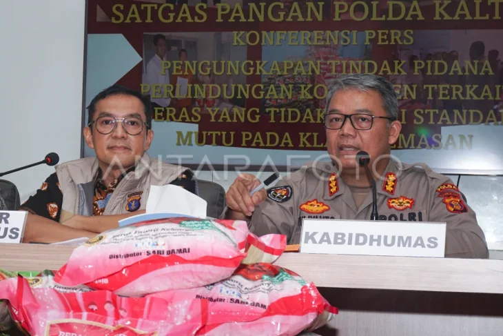 Pengungkapan kasus beras tak sesuai standard mutu