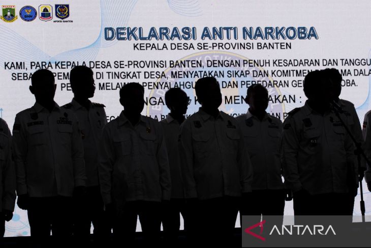Peluncuran desa bersih narkoba di Banten