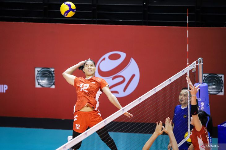 Latihan Timnas Voli Putri Indonesia U-21