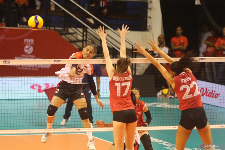 Timnas Voli Putri Indonesia menang lawan Kanada