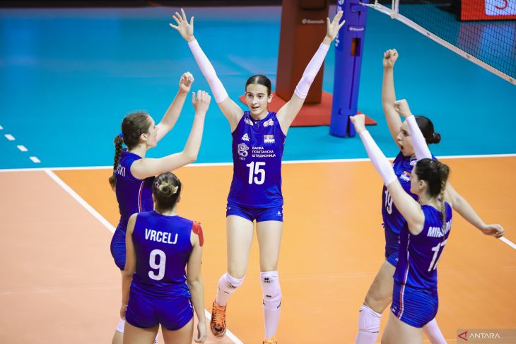 Timnas Voli Putri Indonesia kalah lawan Serbia