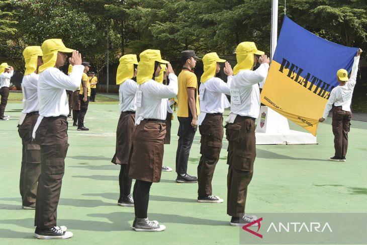 Latihan Paskibraka di Ciamis