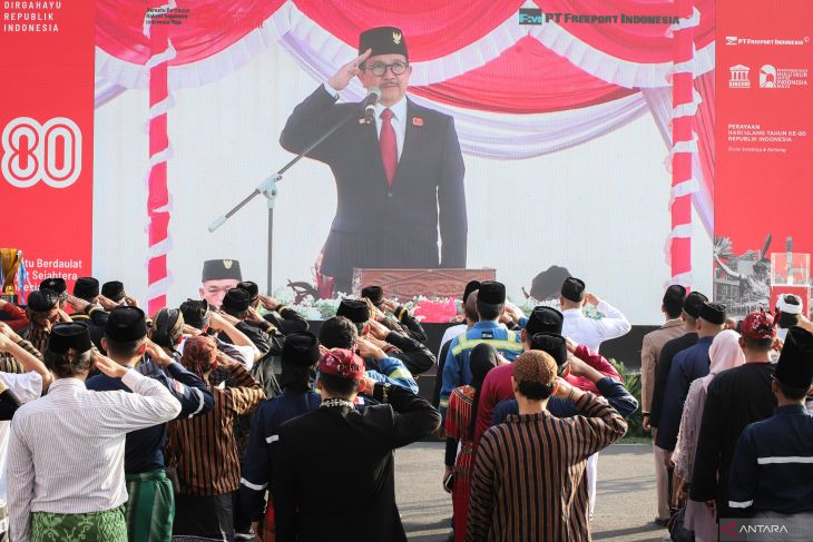 Upacara Kemerdekaan di PTFI Gresik