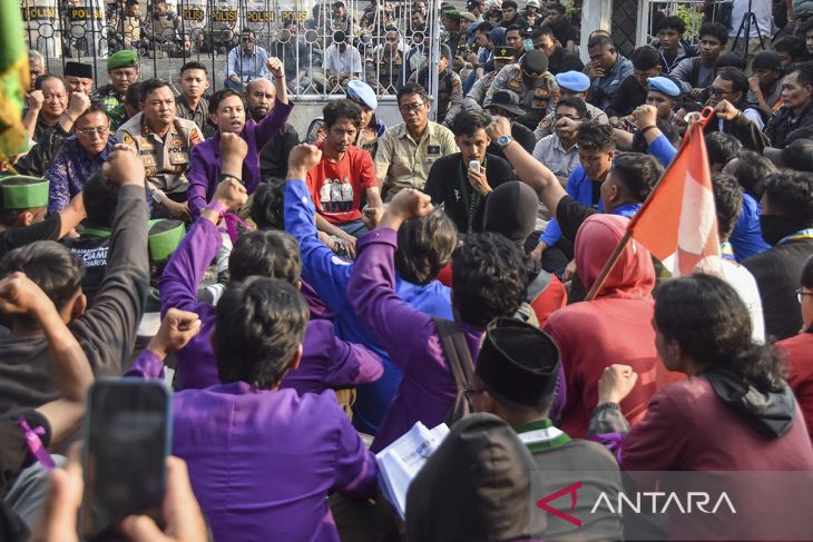 Aksi unjuk rasa di Ciamis